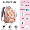 thumbnail image 6 of Lightweight Backpack with Peach Fruit Design, Cute Small School Bag for Daily Use, Juicy and Fun Print for Everyday Carry, 6 of 6