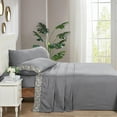 thumbnail image 4 of Home Soft Things Luxury Bed Sheet 4 Piece Set - Silver Grey - Full, 4 of 9