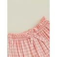 thumbnail image 5 of aturustex Little Girls Bloomers Shorts Toddler Baby Classic Plaid Bubble Shorts Elastic Waist Shorts Lounge Infant Vintage Ruffled Short Pants Bottom horts for Holiday 6M 12M 18M 2T 3T 4T 5T, 5 of 6