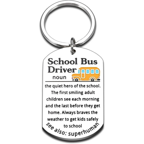 Female School Bus Driver Male School Bus Driver Thank You Gifts Back to School Student Gifts Best School Bus Driver Kids Keychain Gifts For School Bus Driver His Retirement Gift Birthday Gifts