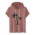 thumbnail image 1 of Camiseta Deportiva de Manga Corta de la Blusa de los Hombres Casual de la Moda Sólida con Capucha, Top Casual para Al Aire Libre, 1 of 7