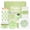 Green, variant on Daisy Style Glass Cup Gift Set for Girls and Women