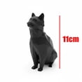 thumbnail image 3 of Cat Statue 3D Printed Animal Figurine Geometric Resin Sculpture Home Office Desk Decor Creative Gift Ornament, 3 of 7