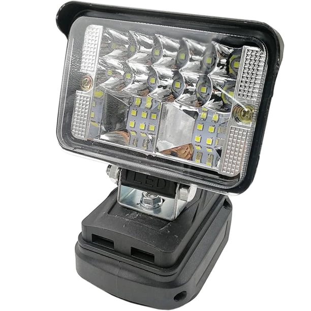 Muyoka Luz de trabajo LED de 3/5/8 pulgadas para baterías de litio Makita 14.4 / 18V Luz de trabajo ajustable súper brillante con puerto USB Linterna de mano portátil para acampar Senderismo Emergenci Muyoka Hogar