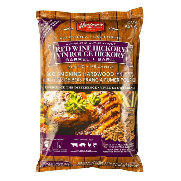 Granulés pour fumage BBQ au vin rouge et hickory MacLean's