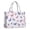 White Background Butterfly, variant on Large Capacity Tote Bag,Purple Butterfly Pattern Handbag Fashion Luxury Tote Bag,15.7"x13"x 5.1" Inches,Laptop Compatible