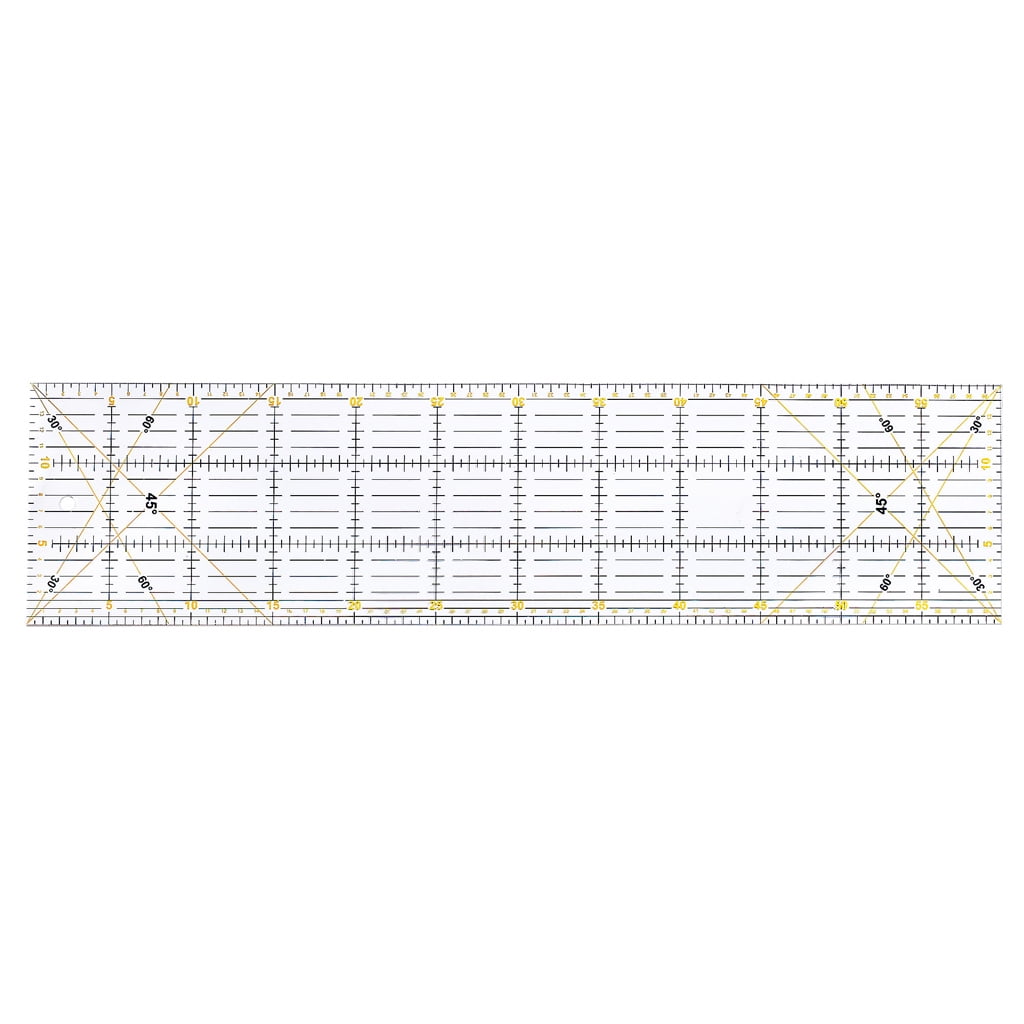 Oasiva 3pcs Clear Quilting Yardstick Rulers Patchwork Sewing Ruler Cutting Tool Set for