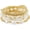 6.8 Inches Style 1-Gold, variant on Women's Gold-Plated Stacked Pearl Beaded Bracelet Set, 14K Gold-Plated Elastic Bead Bracelet, Mother's Day/Birthday Gift