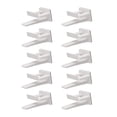 thumbnail image 2 of Naiovety Ganchos para sombreros montados en la pared, estante multifuncional para sombreros, resistente y duradero, 10 Uds. Almacenamiento y organización del hogar Blanco 4.2x3.2 cm, 2 of 6