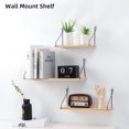 thumbnail image 4 of Mistaha Rustic Wall Mount Shelf with Metal Brackets Storage Shelves Room Decor for Kitchen Living, 4 of 8