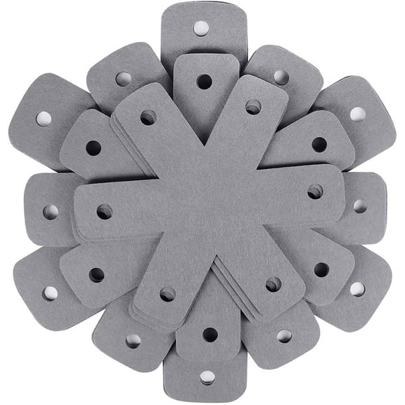Pan Pot Protectors, Set of 12 and 4 Different Sizes, Pan Protectors for Stacking and Protecting Your Cookware Grey