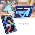 thumbnail image 4 of Étui pour iPad Air 4/5 Protection Complète Antichoc Anti-Poussière avec Support de Tablette Réglable et Protecteur d'Écran Intégré, 4 of 4