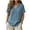 A-Blue, variant on Rciityk Women's T Shirts Cotton Linen V Neck Short Sleeve Tops Solid Color Loose Fit Summer Tunic Shirts with Chest Pocket