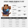 thumbnail image 6 of Lsque Modern Colorful Eyes Printed Women'S Sports Bra, Compression, Moisture Wicking, High-Impact Sports Bra For Women,Supportive sports bra-Small, 6 of 9