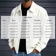 thumbnail image 3 of Mifsaly Mens Corduroy Bomber Jackets Snap Button Collared Jacket Fall Winter Classic Vantage Street Daily Going Out Outfits with Pockets, 3 of 9