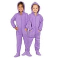 thumbnail image 5 of Footed Pajamas - Family Matching Purple Dream Hoodie One Pieces for Boys, Girls, Men, Women and Pets - Adult - Small2X/Dbl Wide (Fits 5'3 - 5'6"), 5 of 7