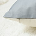 thumbnail image 4 of Throw Pillow Covers 18x18 Set of 4 Farmhouse Pillow Covers Cushion Cases Decorative Pillowcases for Sofa Couch Living Room Outdoor Home Decor (Grey, 18" x 18"), 4 of 6