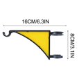 thumbnail image 1 of Plant Hangers,2 Pack Hangs Fence Post Hanger for Bird Feeders, Yellow, 1 of 5