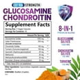 thumbnail image 3 of Glucosamine Chondroitin MSM 2100mg - 3X Strength Joint Support Supplement with Glucosamine Sulfate, Turmeric, Boswellia, Quercetin for Cartilage, Flexibility & Mobility, Bottled in USA, 120 Capsules, 3 of 11