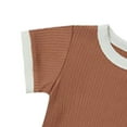 thumbnail image 5 of Qudderr 3-24 Months Girls Boys T-Shirt Shorts Set 2PCS,Infant Baby Summer Stripe Tees Tops Shorts Outfits for for Toddler Size, 5 of 7