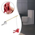 thumbnail image 4 of Elodie Toilet Flush Lever Easy Install Single Push Flushing Toilet Tank Push Handle silver, 4 of 7