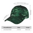 thumbnail image 3 of Baseball Cap, Ferns Leave Green Foliage Trucker Hats Women Dad Hat for Workouts - Baseball hat Adjustable Size, 3 of 7