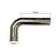 thumbnail image 1 of Stainless steel exhaust pipe muffler, 1 piece, car parts, elbow, 90 degree angle~13092, 1 of 1