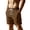 Brown, variant on Besolor Men's Shorts Cotton Linen Wide Leg Elastic Waisted Lightweight Breathable Thin Casual Summer Shorts with Pockets(X-Large,White)