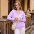 thumbnail image 6 of Zip Up Hoodies for Women Fall Winter Casual Sweatshirts Zipper Lightweight Cute Jackets with Pockets, 6 of 7
