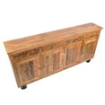 thumbnail image 2 of Yosemite Home Decor Solid Mango Wood Storage Console in Natural, 2 of 14