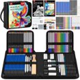 thumbnail image 1 of TEMOGU-106 PCS Art Supplies Sketching Kit, Pro Drawing Pencils with 3-Color Sketchbook, Coloring Book, Colored Graphite Charcoal Watercolor & Metallic Pencils, Drawing Supplies Gifts for Artists Adul, 1 of 4