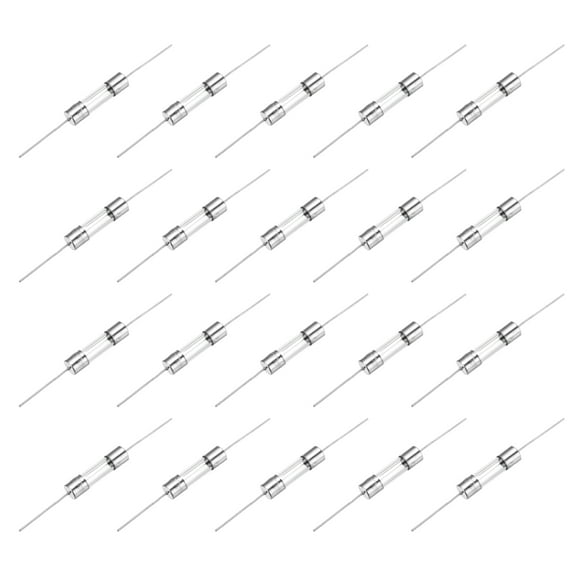 Uxcell 20Pcs Glass Tube Fuses, Axial-with Wire 5x20mm 12A 250V for Replacing or Repairing Many Home Electronics (F12A)