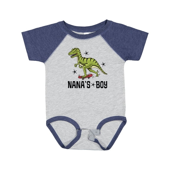 Inktastic Nanas Boy Grandson Dinosaur Boys Baby Bodysuit