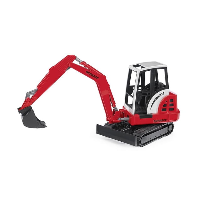 Miniexcavadora Bruder Schaeff HR 16 de juguete a escala 1:16