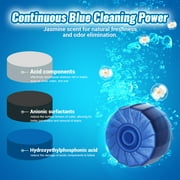 Automatic Toilet Bowl Cleaners Tablets 6 Pack, with 3 Pack Bleach ,Blue Toilet Tank Cleaner Tablets for Deodorizing & Descaling Household Toilet Cleaners for Bathroom