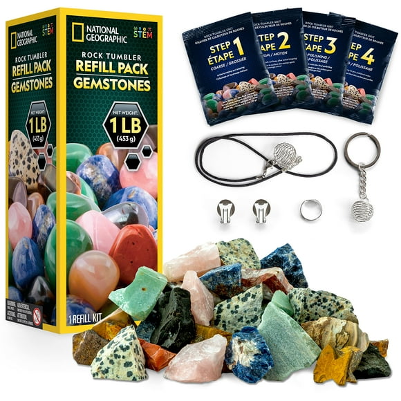 Kit de recarga para vasos Rock, piedras preciosas de 450 g de NATIONAL GEOGRAPHIC