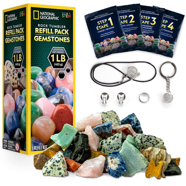 Kit de recarga para vasos Rock, piedras preciosas de 450 g de NATIONAL GEOGRAPHIC