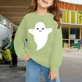 thumbnail image 2 of Mercatoo Halloween Gho𝐬t Sweatshirts for Teen Crew Neck Long Sleeve Pullover Sweatshirts Tops Tween Cute Fall Sweater Clothes, 2 of 3