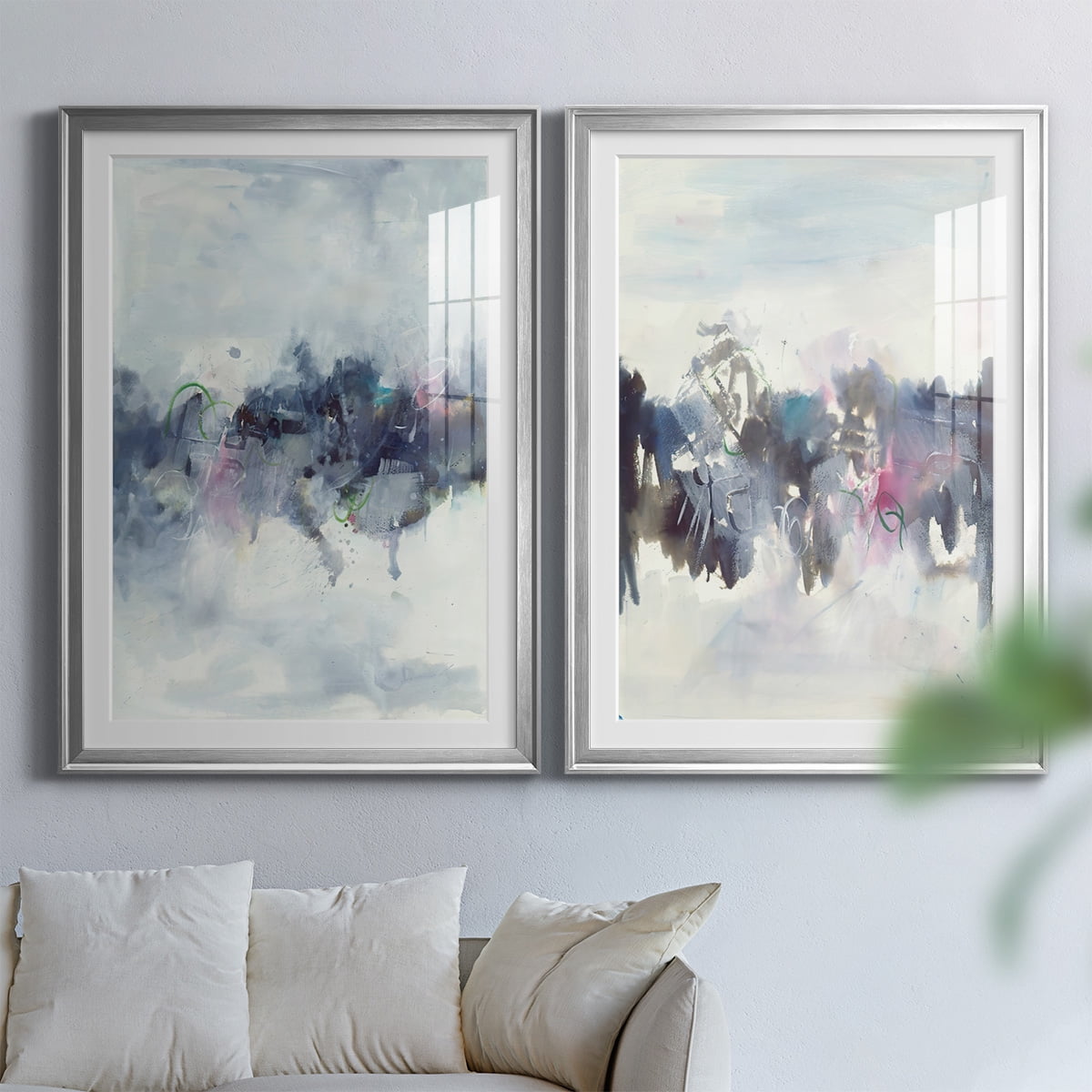 Wexford Home Birds I Premium Framed Print, 26.5" x 36.5" - Ready to Hang, Silver (Set of 2)