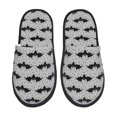 thumbnail image 1 of Fotbe Bat Pantuflas Peludas para Mujer con Estampado, Zapatillas de Peluche, Zapatos de Invierno para Casa, Uso Interior y Exterior-Medium, 1 of 8