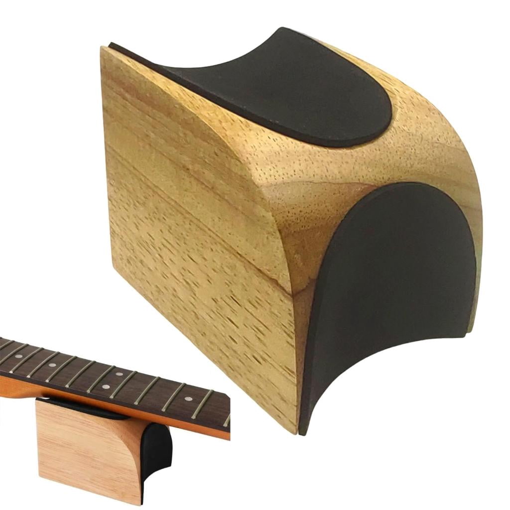 Yihuala Multifuntional Wood Guitar Neck Stand Neck Stabilizing Aid for Quick String Replacement on Electric Bass Guitars