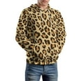 thumbnail image 5 of Leopard Print Men's Women Vintage 3D Hooded Sweatshirt - All-Season Loose Fit Streetwear, 5 of 6