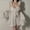 White (nightgown), variant on Women's Sexy Satin Chemise Nightie & Robe Set with Padded Cup | For Honeymoon, Valentine's Gift，Christmas gift