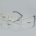 thumbnail image 2 of Men Women Screwless Ultralight Reading Glasses 1.0 Rectangle Anti Blue Light Readers +1.00, 2 of 6