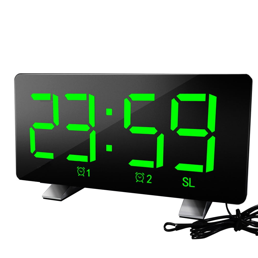 outdoorline Digital Table Clock FM Radio Snooze Mode Bedroom Hotel LED