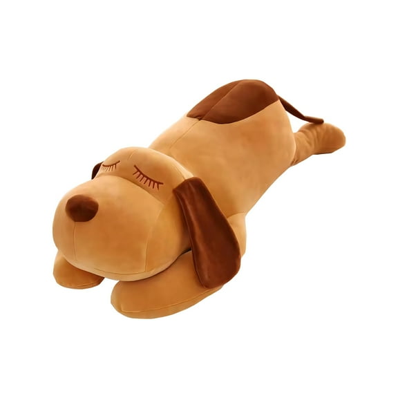 Coollooc Stuffed Animal Plush Toy Cute Dinosaur Plush Toy 17.7 Inch, Soft Dinosaur Plush Children's Plush Doll Gift for Boys Girls Any Age (Brown Puppy Dog)