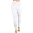 thumbnail image 2 of ToBeInStyle Women's Medium Weight Classic Breathable Cotton Legging - White - Large, 2 of 4