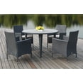 thumbnail image 2 of Safavieh Cooley Outdoor Contemporary Wicker 5 Piece Set with Cushion, 2 of 12