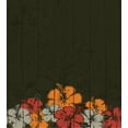 thumbnail image 3 of Ambesonne Floral Duvet Cover Set, Hawaiian Romantic, 2-Calking, Amber Red Army Green, 3 of 7