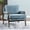 Blue, variant on Duhome Dining Chair Upholstered Accent Chair Wrapped Armchair with Wood Frame for Dining Living Room Bedroom, Blue
